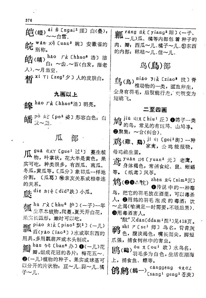 皑